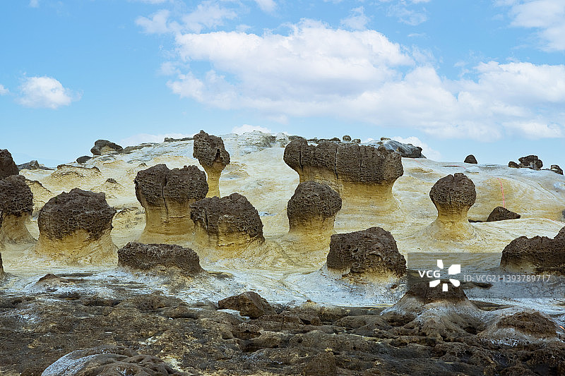 中国台湾省台北“野柳世界地质公园”风光图片素材