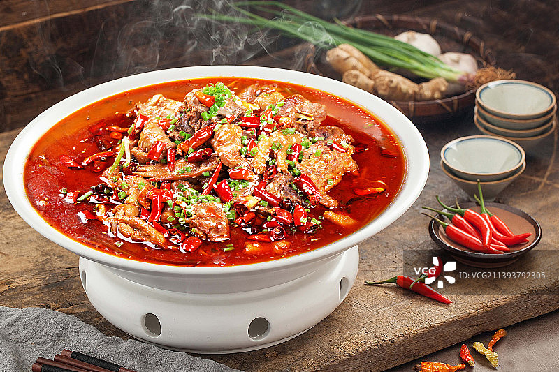 舌尖美食烧鸡公图片素材