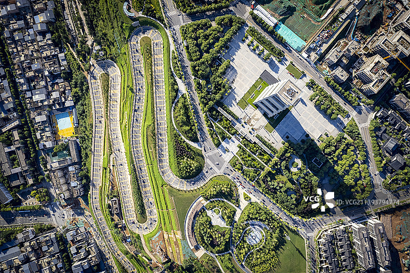 西安揽月阁 环山路图片素材