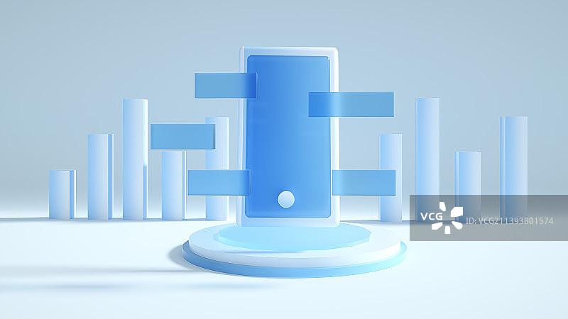 3d金融大数据商务风图表图片素材