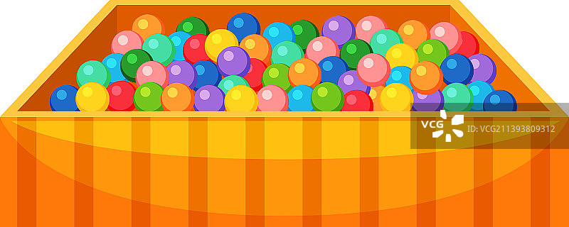 孤立的儿童球池图片素材
