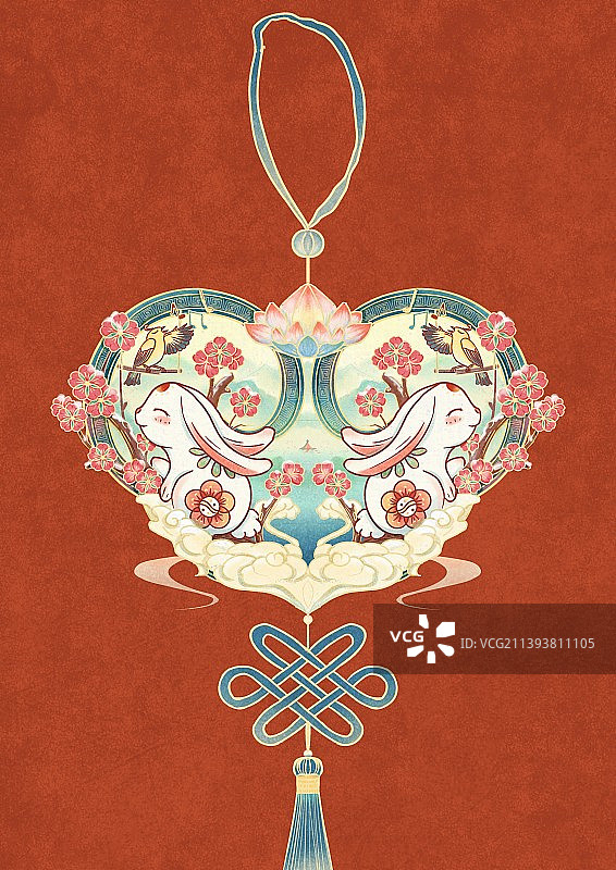 玉兔迎春图片素材