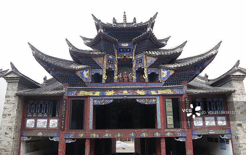 云南省会泽古城图片素材