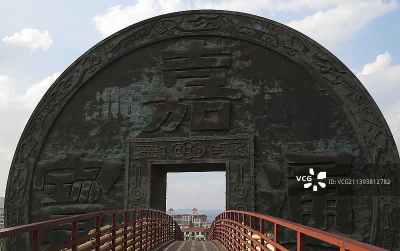 云南省会泽古城图片素材