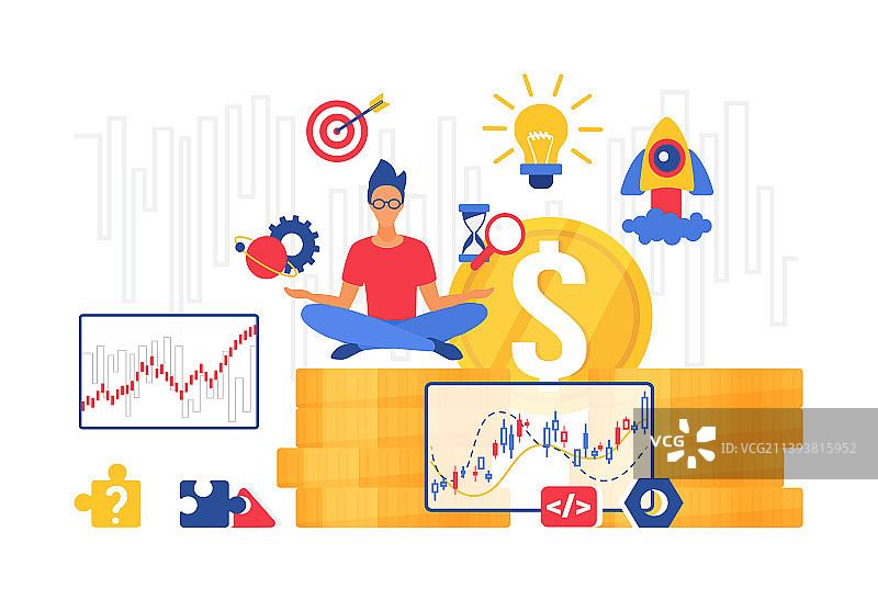 启动创业理念金融投资图片素材