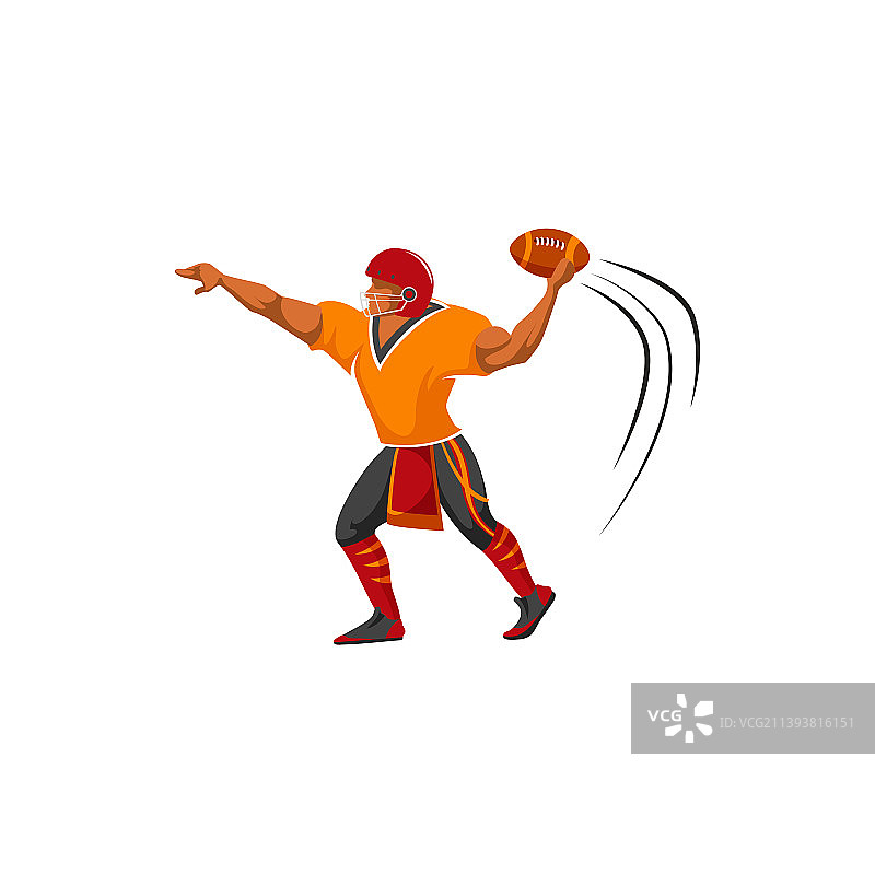 四分卫踢球手美式橄榄球运动员图片素材