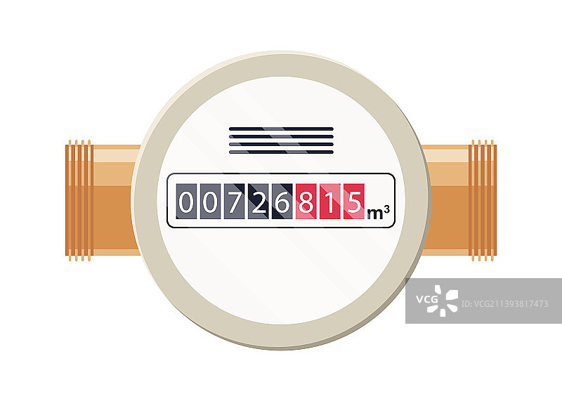 天然气家用自动燃气表图片素材