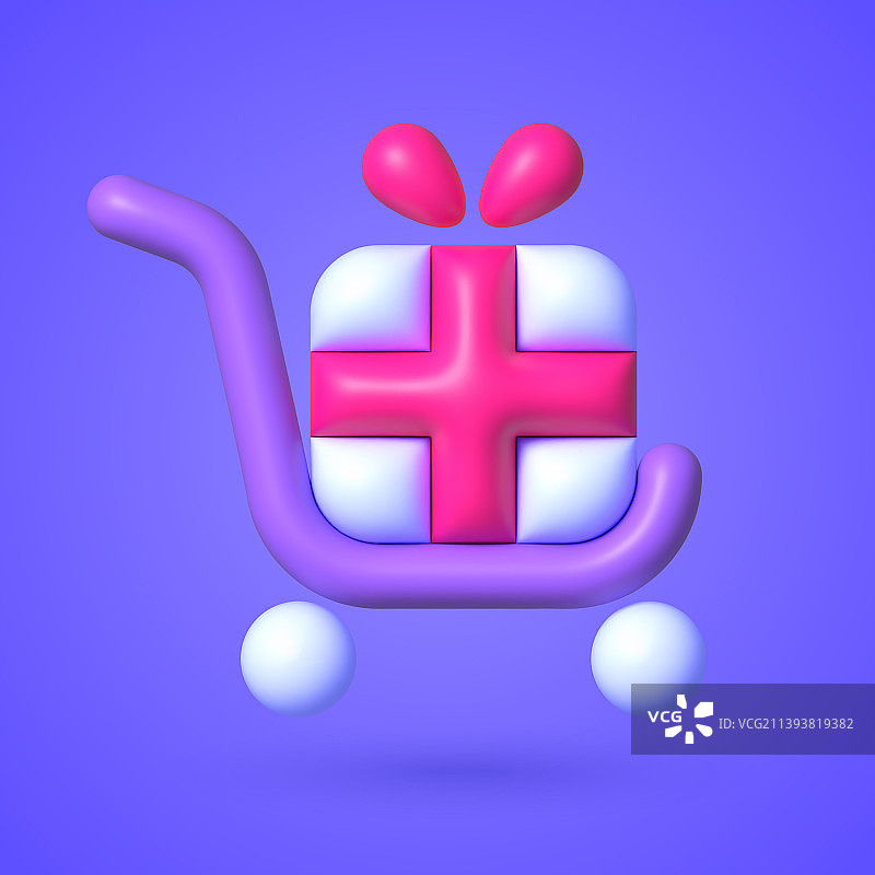 卡通礼品车banner设计图片素材