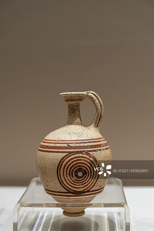 北京中国国家图书馆国家典籍博物馆邂逅·美索不达米亚——叙利亚古代文物精品展重要藏品青铜时代陶罐图片素材