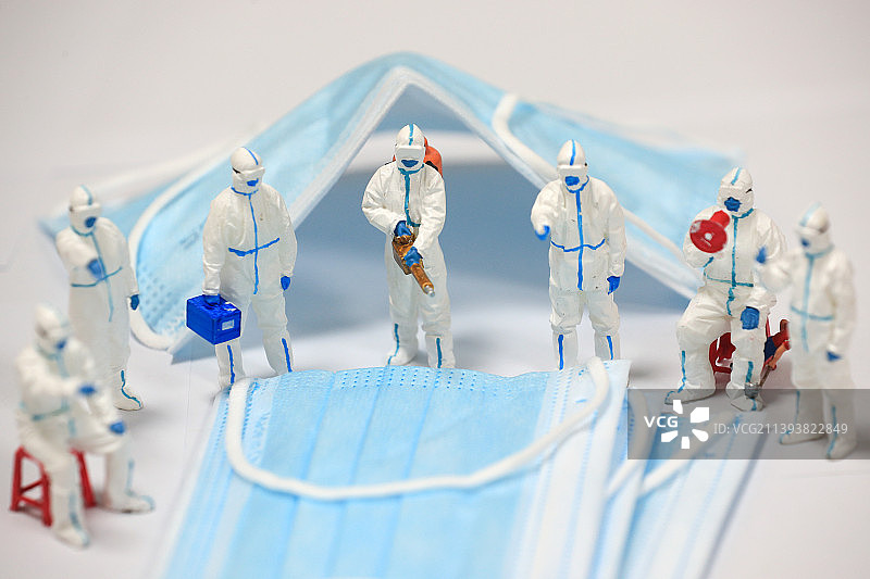 口罩下的生活，疫情常态化防控图片素材