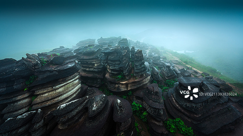 贵州铜仁腊尔山红石林图片素材