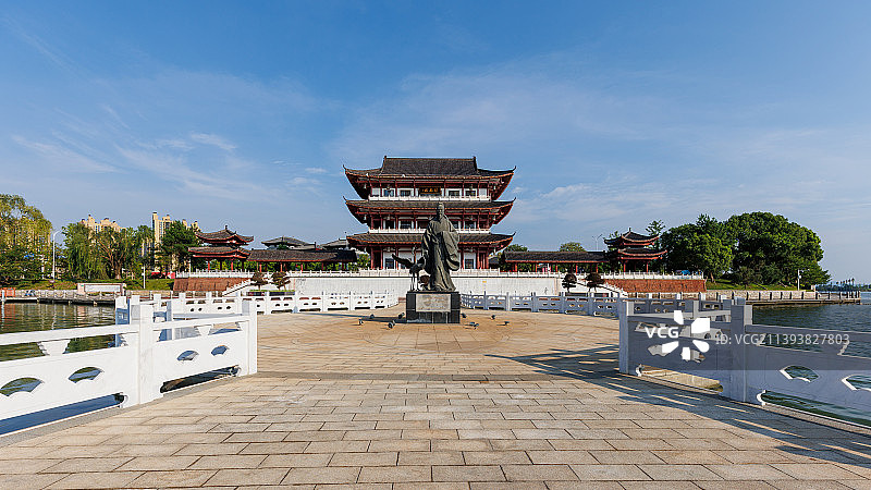 常德柳叶湖司马楼景观图片素材