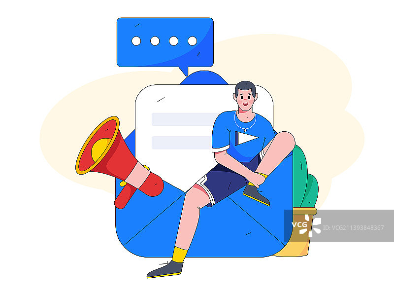 邀请好友进行问卷调查扁平矢量概念运营插画图片素材