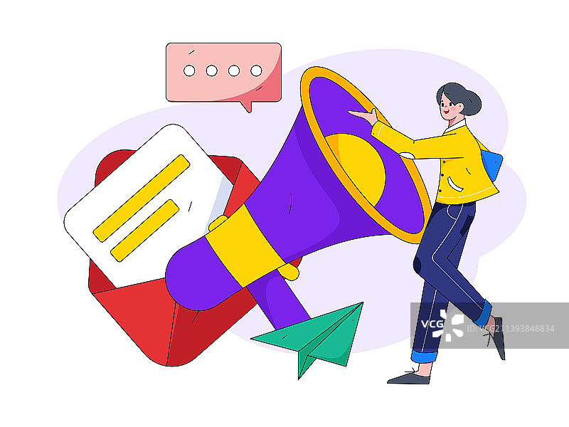 新闻消息矢量创意扁平插画图片素材