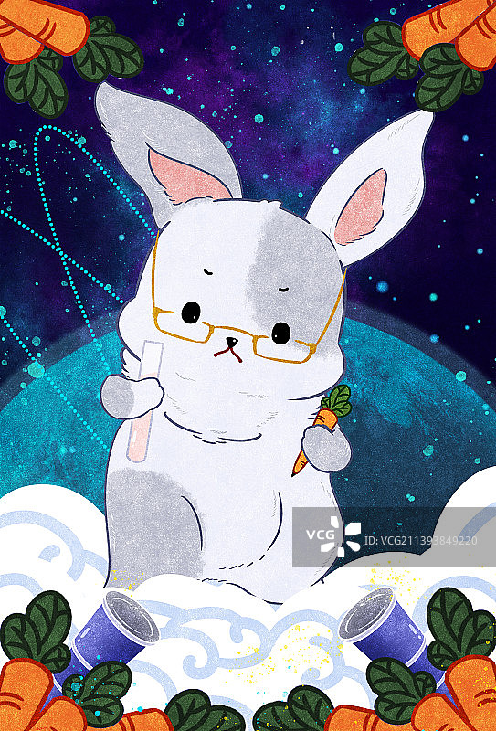 航天工程兔兔图片素材