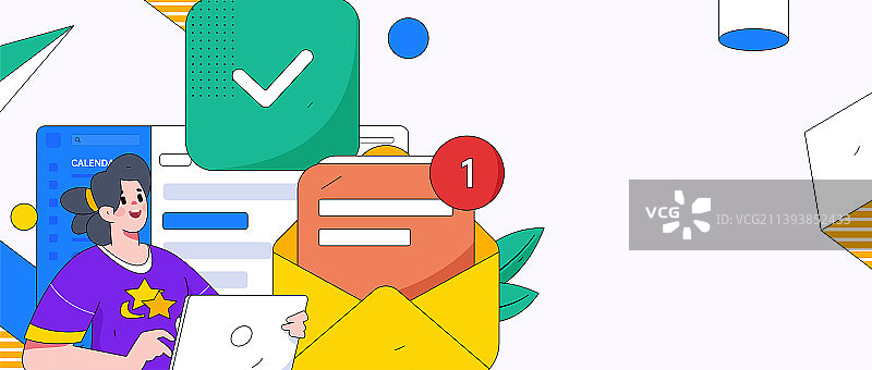 商务人物扁平矢量概念运营插画图片素材