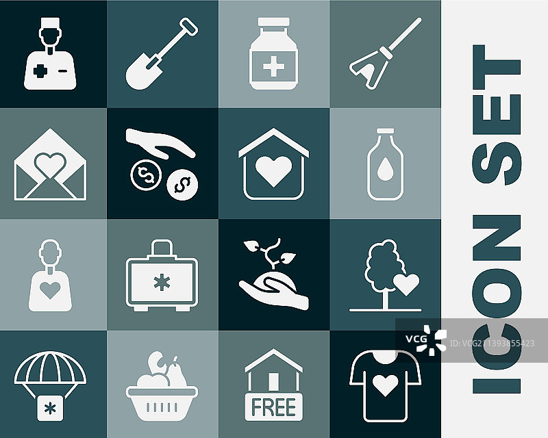 衣物捐赠志愿者团队植树活动图片素材