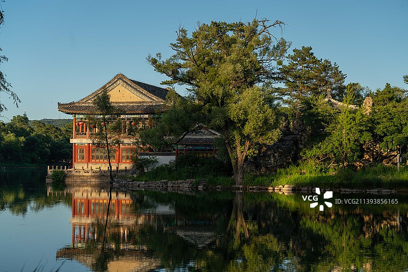 河北省承德市避暑山庄夏季图片素材
