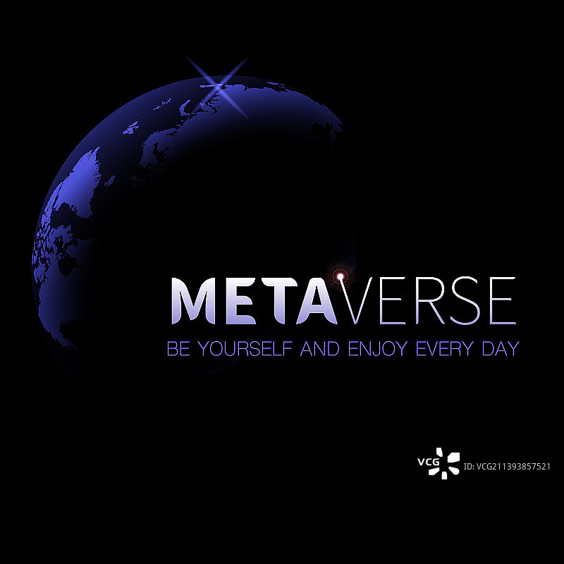 元宇宙文字空间背景图片素材