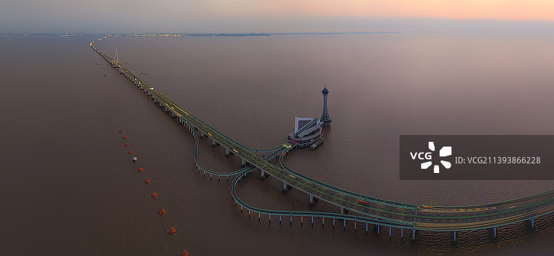 杭州湾跨海大桥——海天一洲图片素材