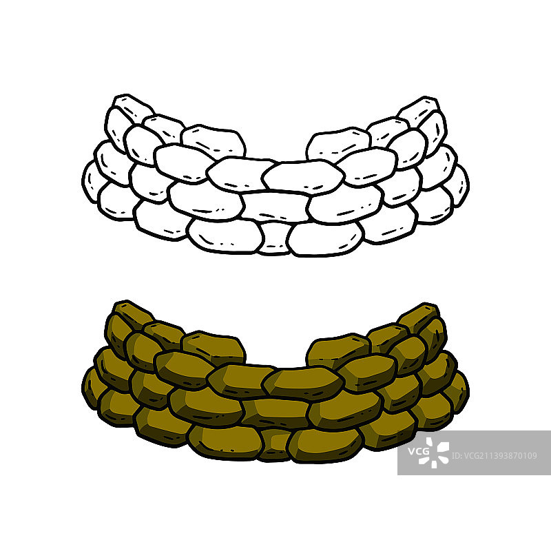 沙袋路障现代战争图片素材
