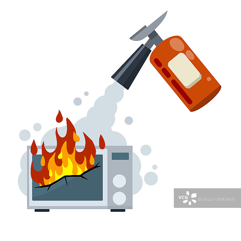 消防员的灭火工作图片素材