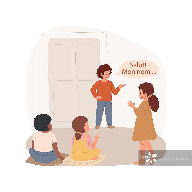 用外语自我介绍图片素材