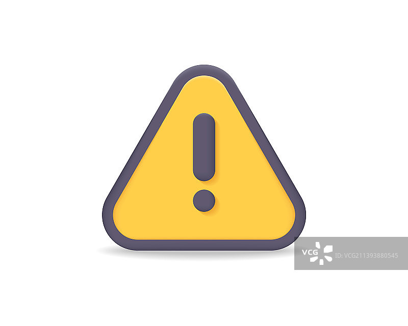 写实三角警示牌图标图片素材