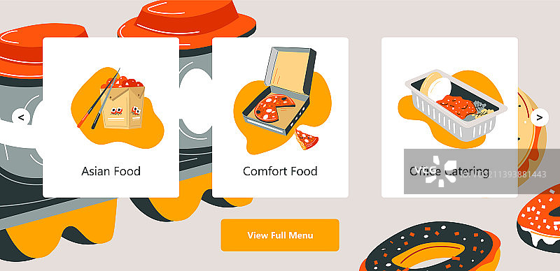 办公室餐饮和外卖服务图片素材