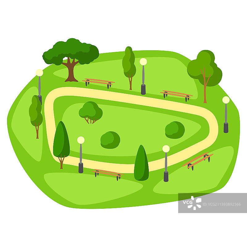 美丽的夏日或春日城市图片素材