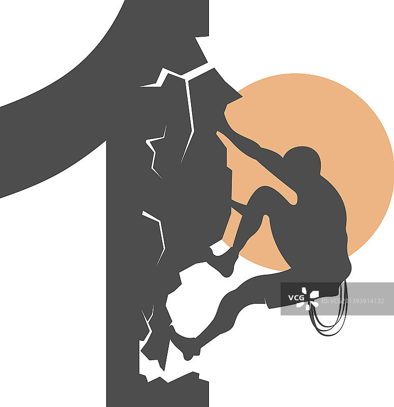 攀岩者图片素材