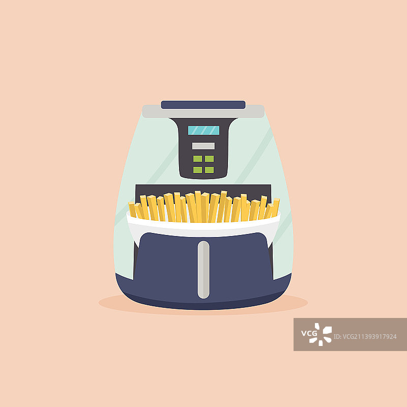 空气炸锅配薯条图片素材