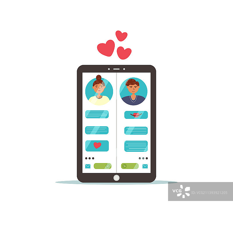 平板电脑约会聊天网站图片素材