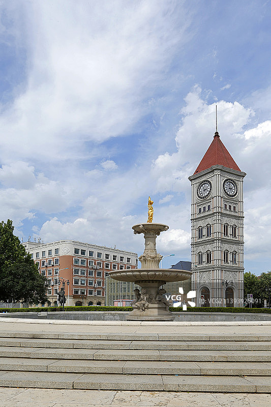 天津钟楼公园图片素材