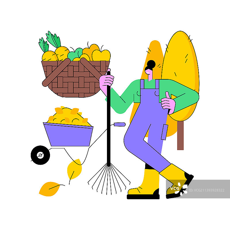 秋季清理抽象概念图片素材