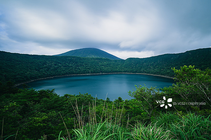 火山天池 宫崎大浪池图片素材