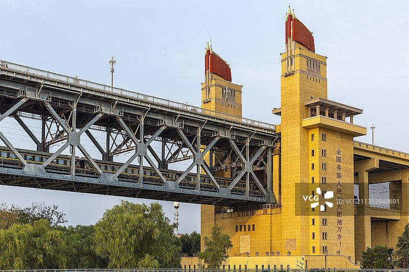 南京长江大桥南桥头堡图片素材