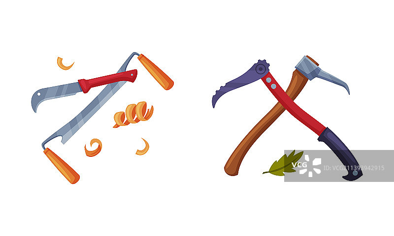 木工和伐木工人工具设备图片素材