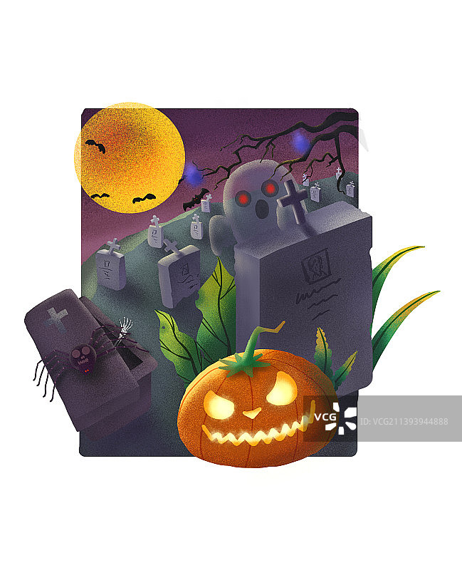 万圣节插画图片素材