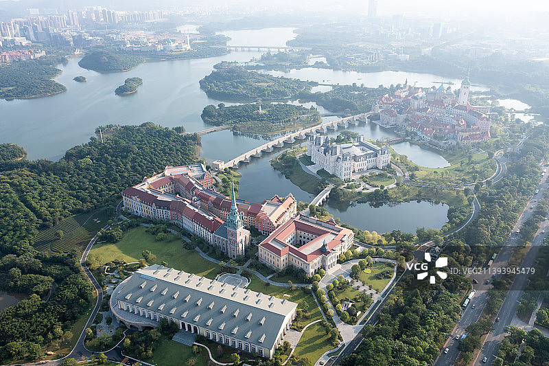 东莞松山湖高新技术开发区航拍图片素材