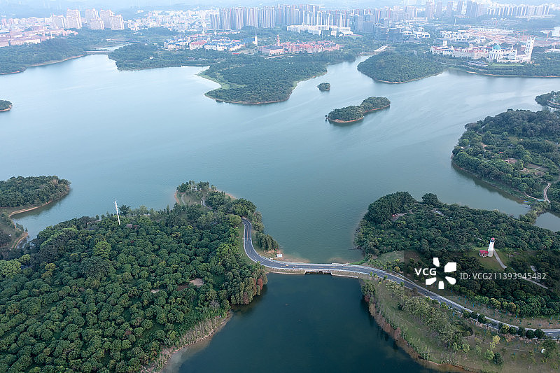 东莞松山湖高新技术开发区航拍图片素材