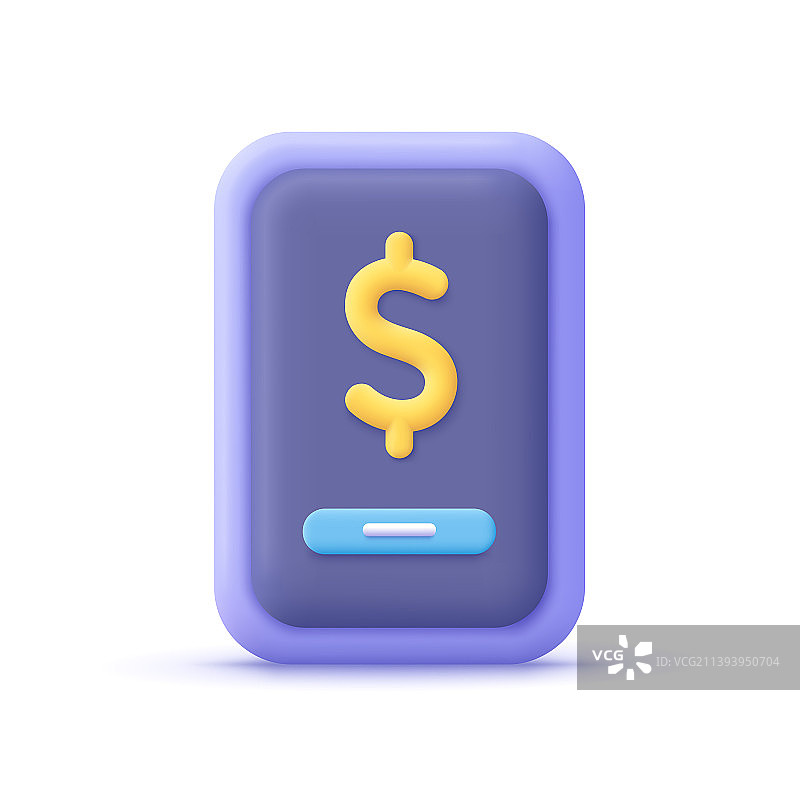 屏幕上带有美元符号的智能手机图片素材