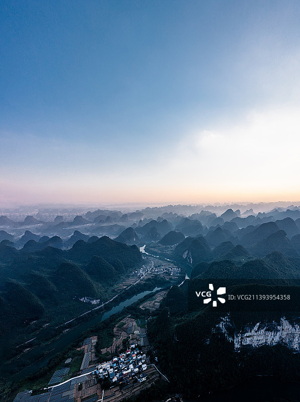 广西北部山区自然景观图片素材