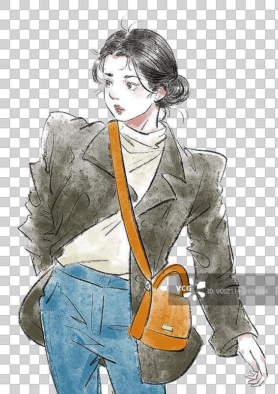 女性插画图片素材