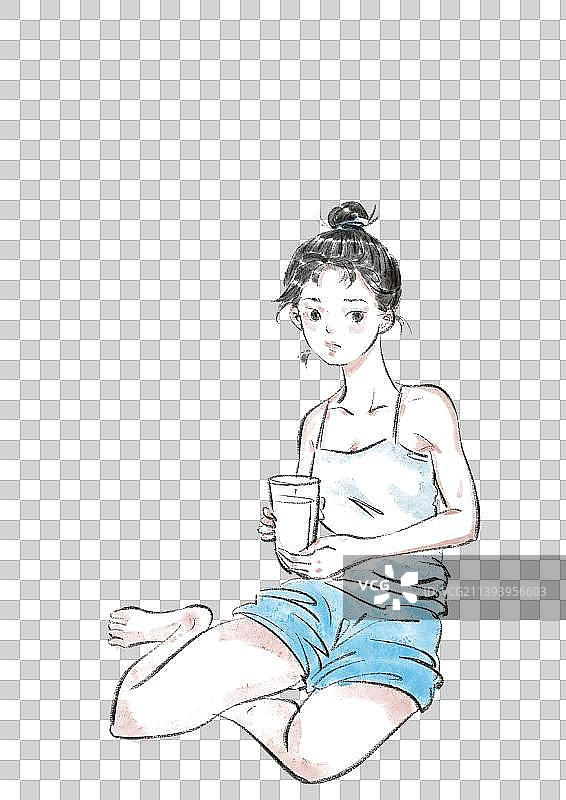 女性插画图片素材