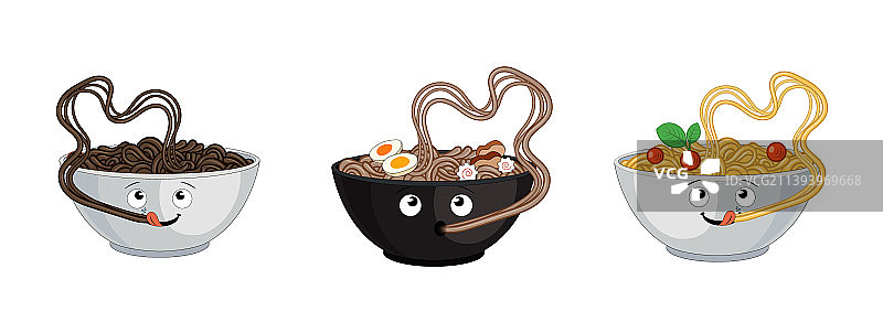 卡通拉面趣味面食图片素材