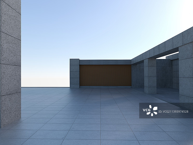 剧院建筑停车场图片素材