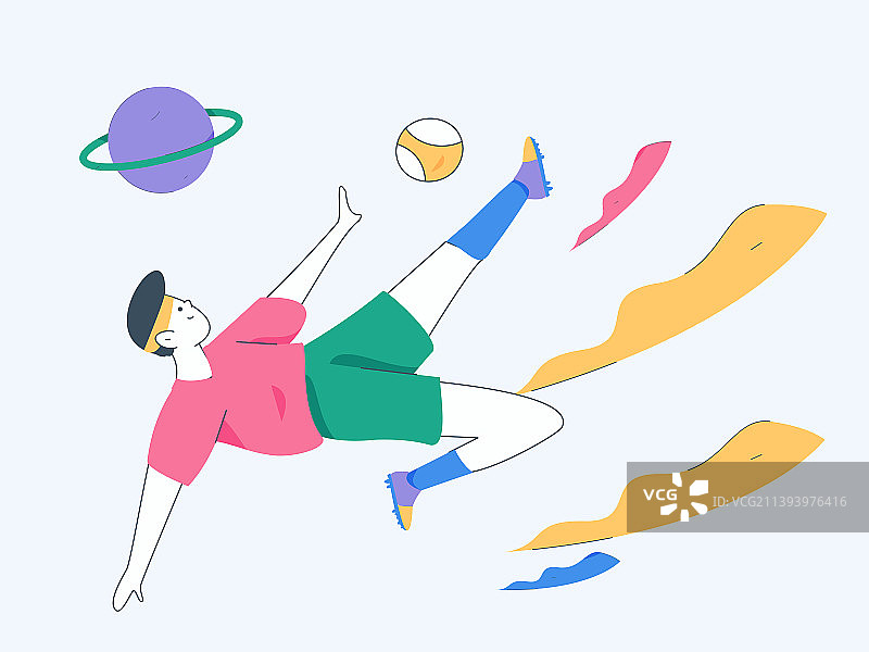 锻炼健康跑步矢量互联网运营插画图片素材