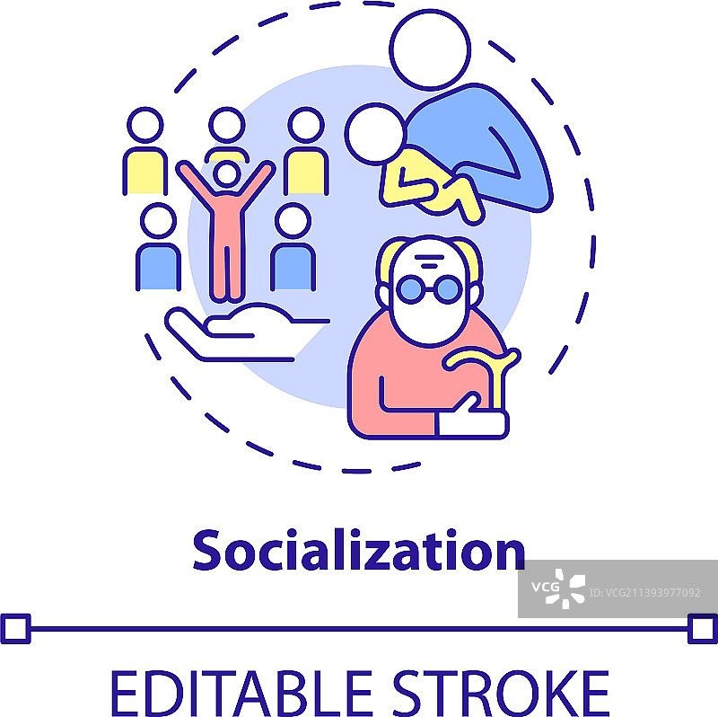 社会化概念图标图片素材