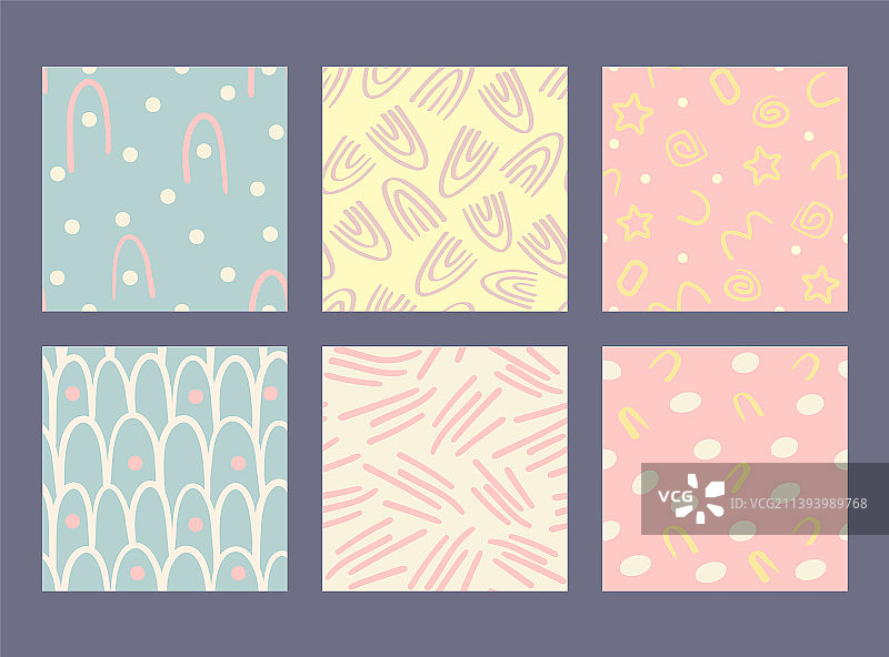 六款图案和背景图片素材